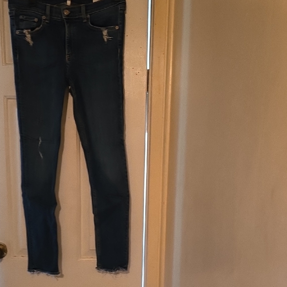 rag & bone Dark Blue Skinny Jeans